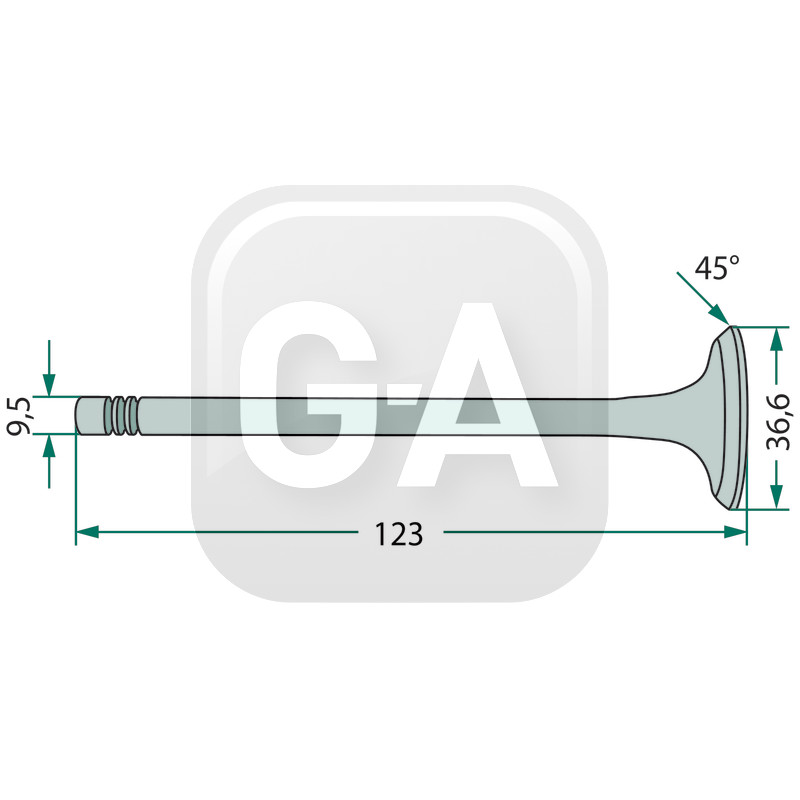 Soupape echappement Massey Ferguson